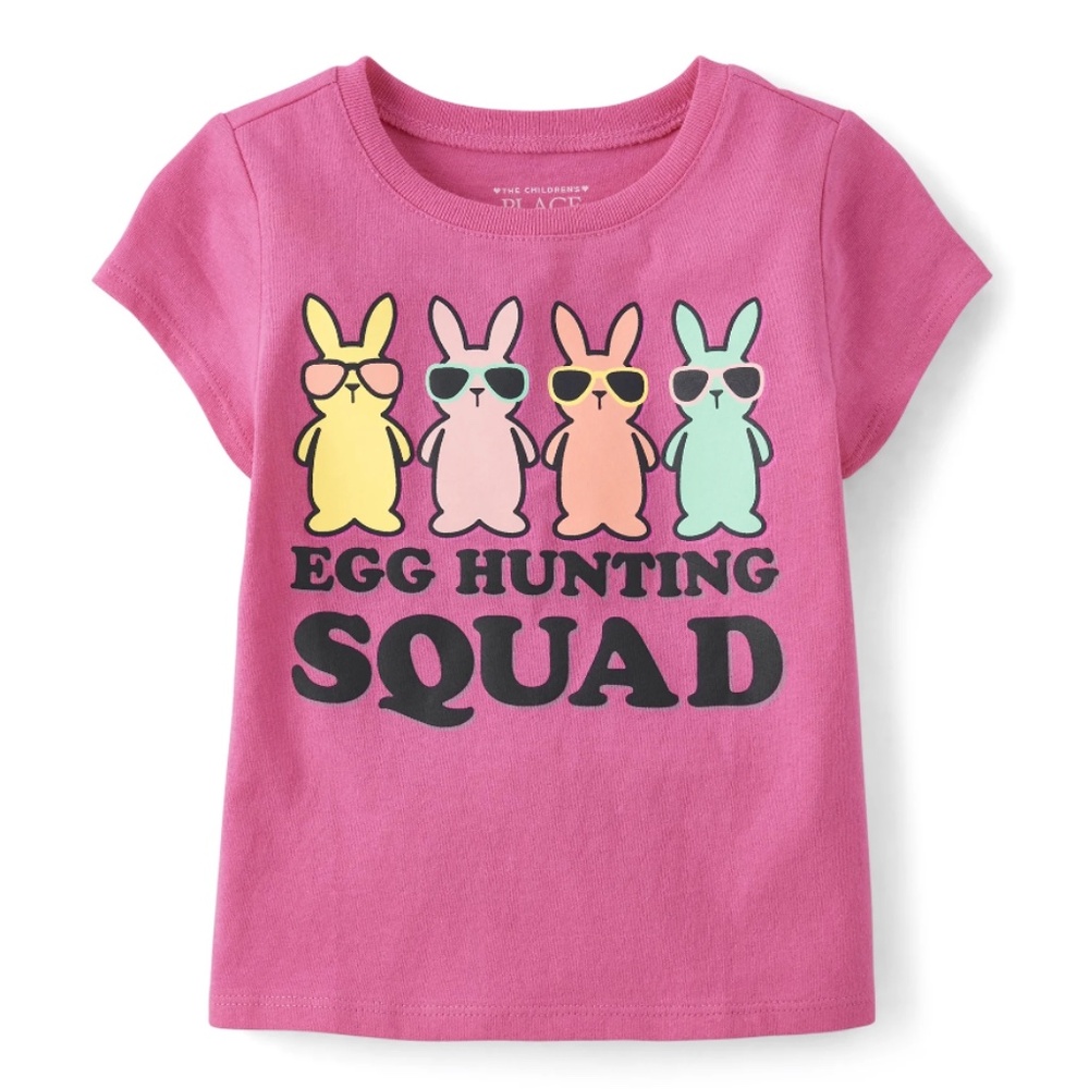 The Children’s Place Toddler Girls Rose Short Sleeve Graphic Tee Size 5T - Picture 1 of 3
